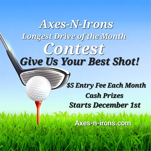 Longest drive contest at Axes N Irons